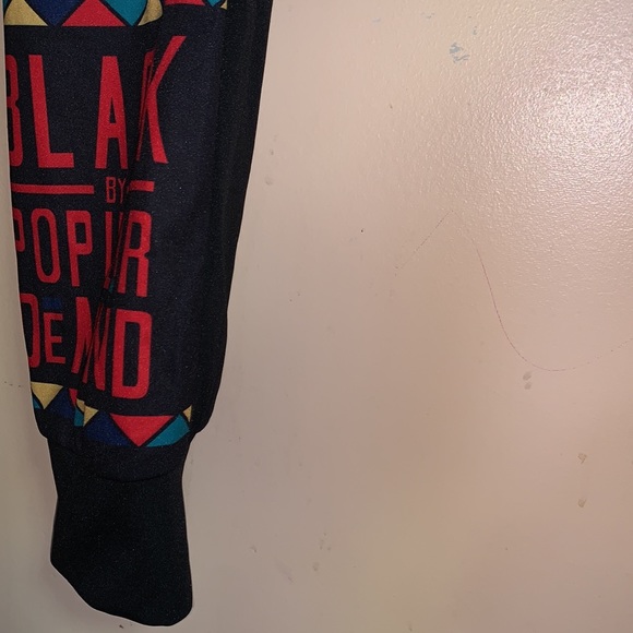 Black By Popular Demand graphic joggers - Picture 9 of 11